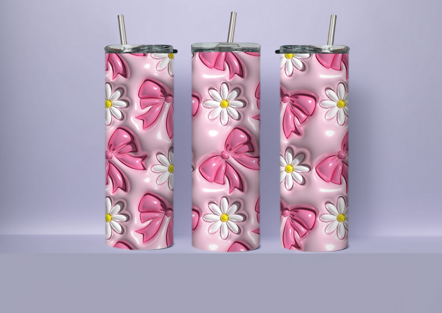 3d bows and flowers