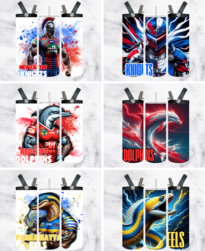 NRL FOOTY INSPIRED TEAM DRINK BOTTLES