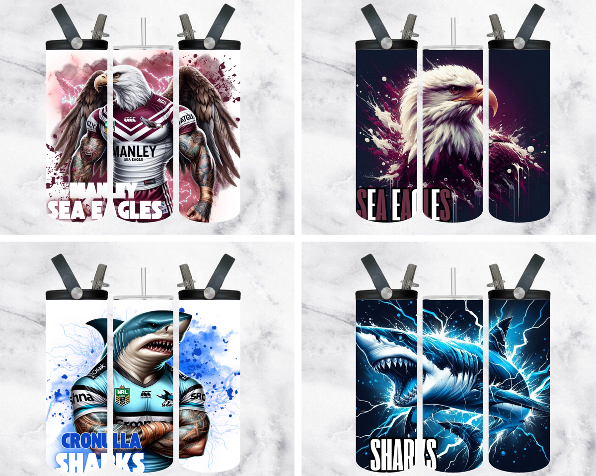 NRL FOOTY INSPIRED TEAM DRINK BOTTLES