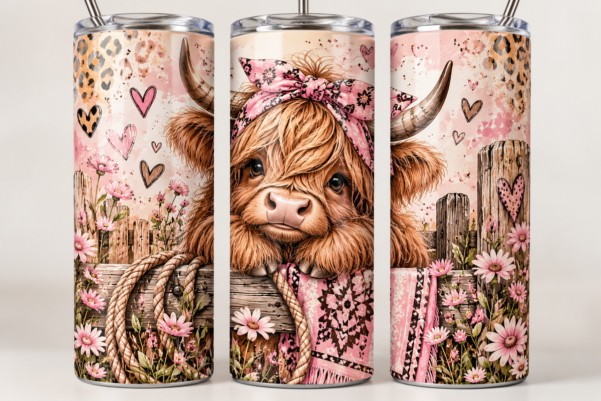 Pink Hyland Cow