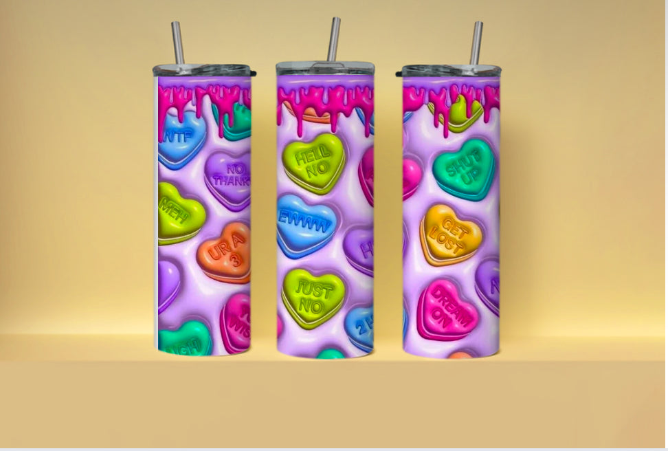 3D heart lollies