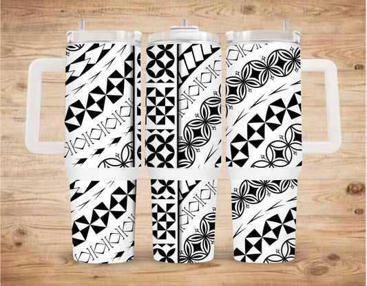 Black and White Island print