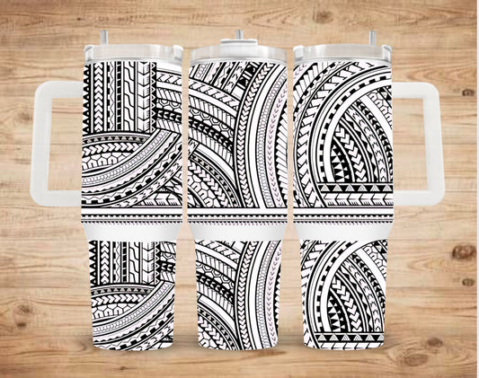 Overlapped tribal print