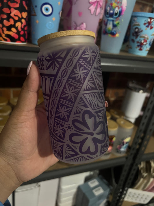 16oz Frosted hibiscus