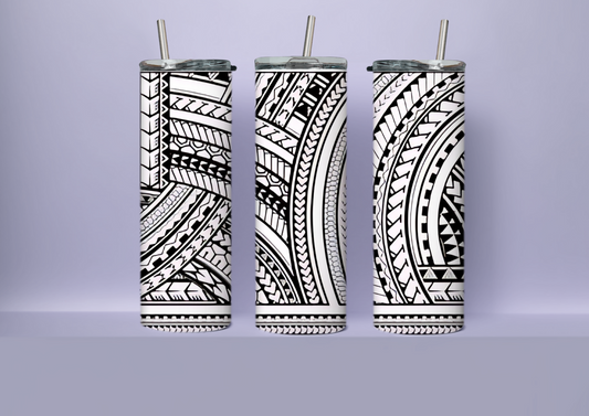 Black and white tribal